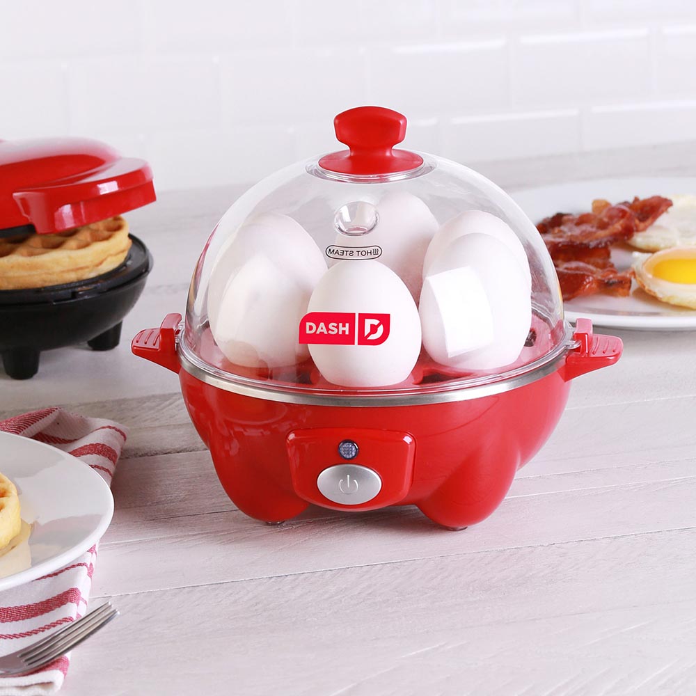 Dash Rapid Egg Cooker: 6 Egg Capacity Electric Cooker Red