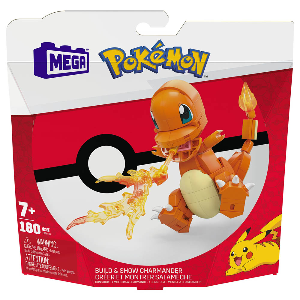 Pokemon - Mega Construx Pokemon Charmander Building Set - 180pcs