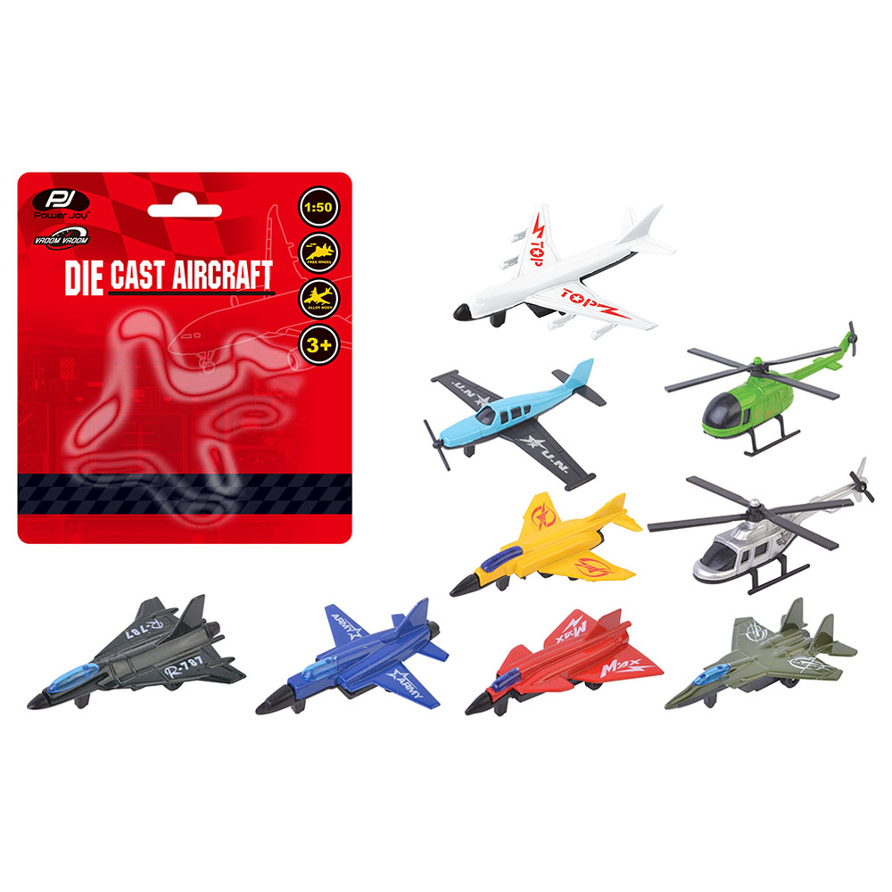 Power Joy - Vroom Vroom Diecast Aircraft, 9 Assortment 
