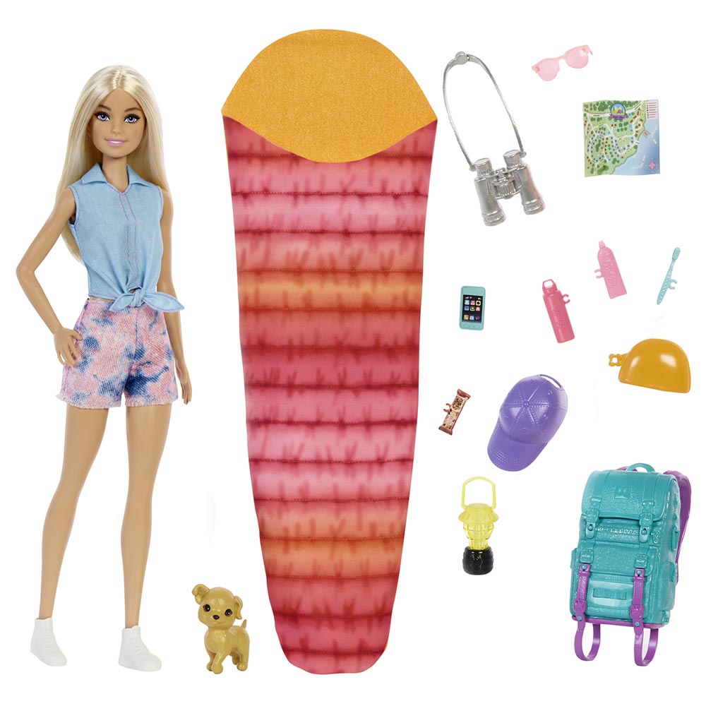 Barbie - Camping Dolls With Piece Count-Doll 1