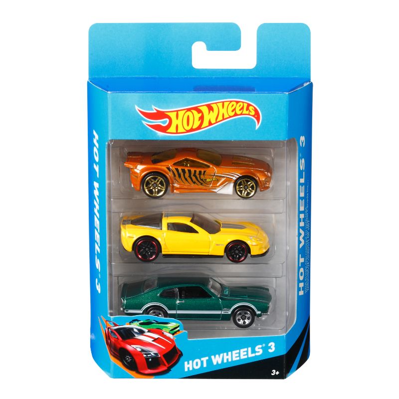 Hot Wheels Basic Cars 3 Pack - Assorted