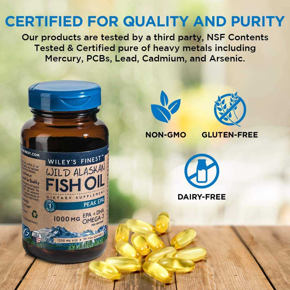 Wiley's Finest - Peak EPA Softgels Fish Oil Dietary Supplement - 30's