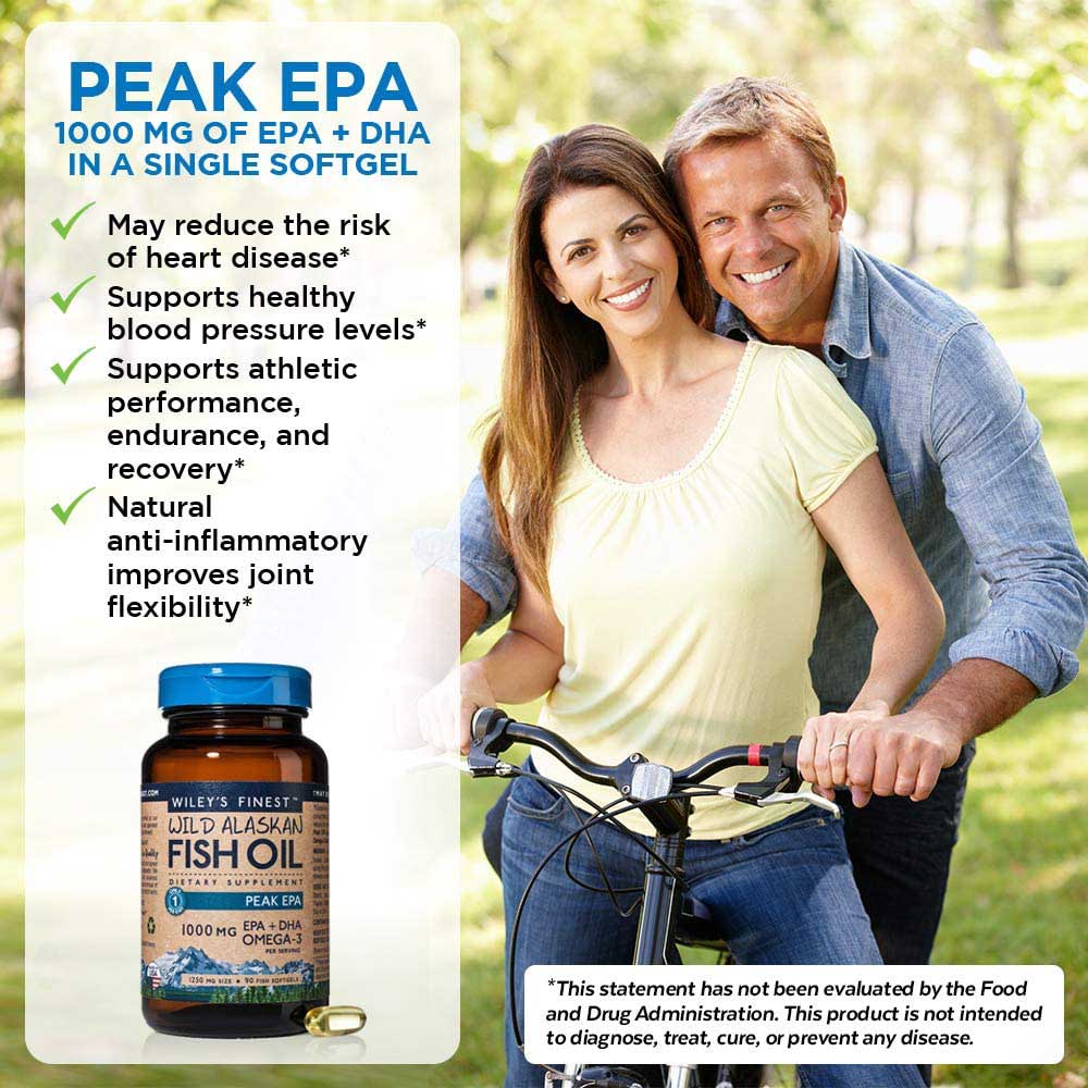 Wiley's Finest - Peak EPA Softgels Fish Oil Dietary Supplement - 30's