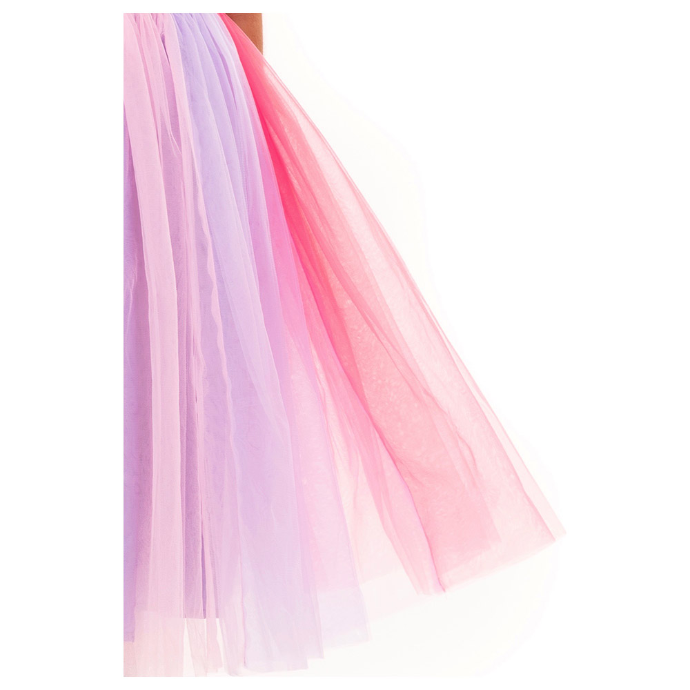 A Little Fable Girl's Rainbow Unicorn Dress