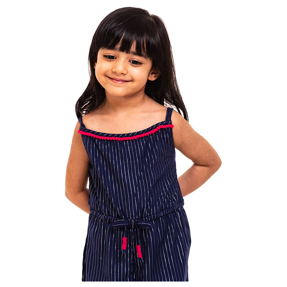 A Little Fable Midnight Jumpsuit - Navy Blue