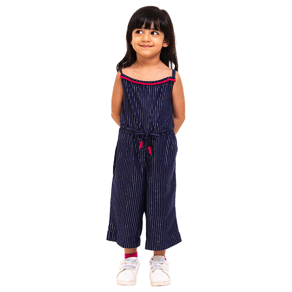 A Little Fable Midnight Jumpsuit - Navy Blue