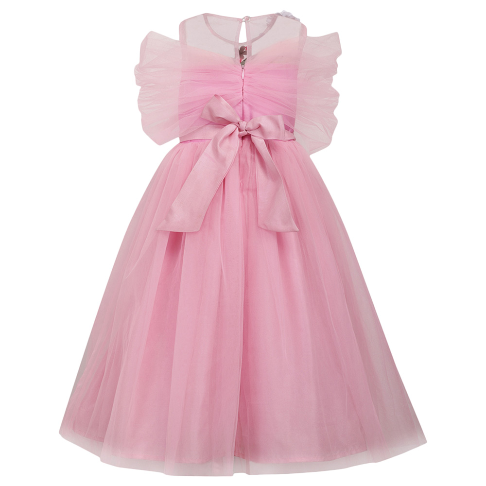 A Little Fable Pink Snow Light Gown - Pink