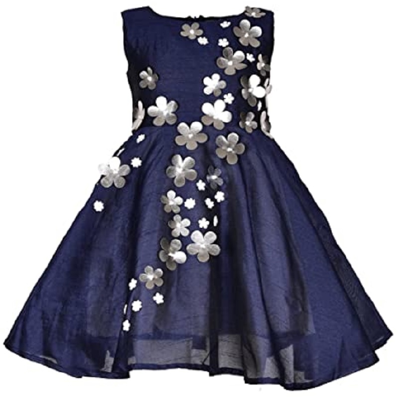 A Little Fable Elsa Dress - Navy