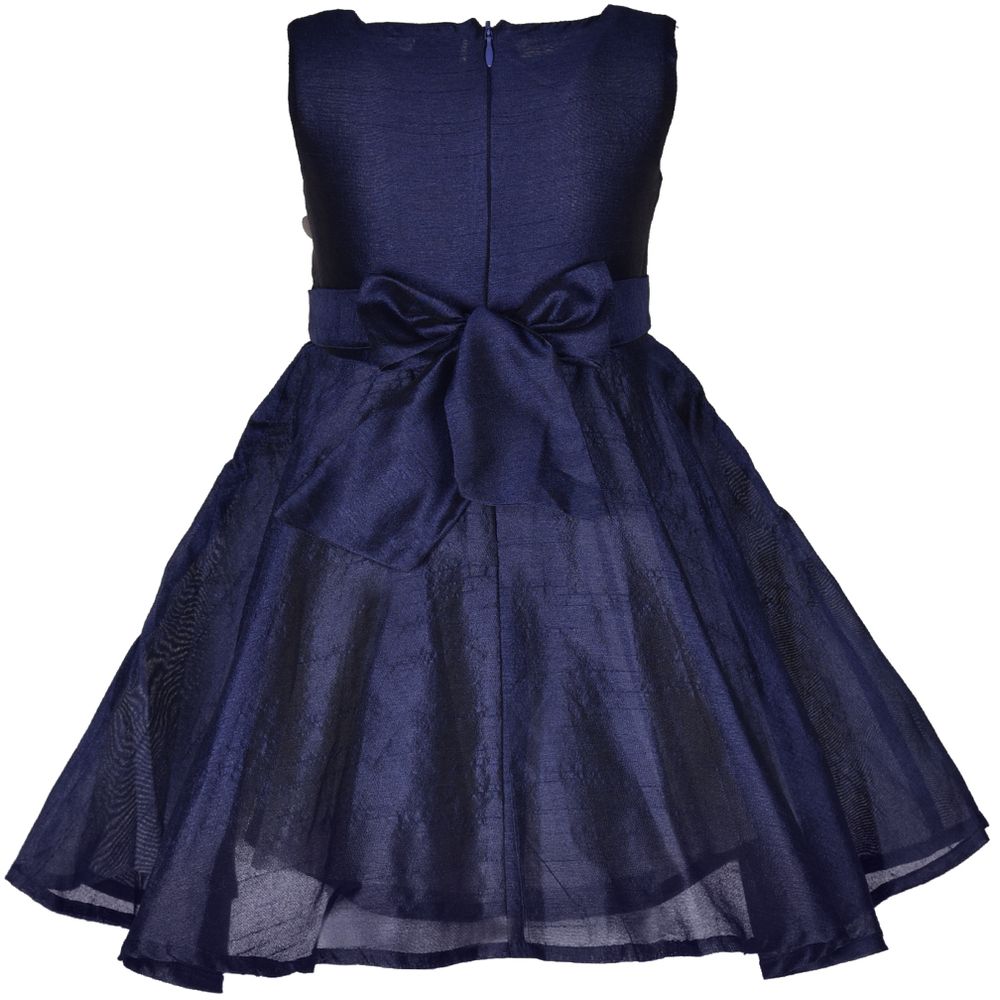 A Little Fable Elsa Dress - Navy