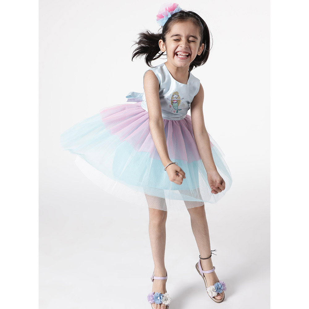 A Little Fable Girl's Enchanted Mermaid Dress