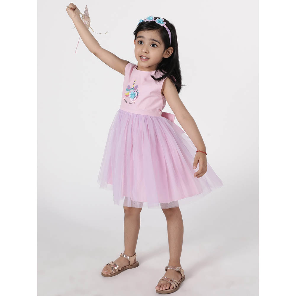 A Little Fable Dazzle Unicorn Dress - Lavender