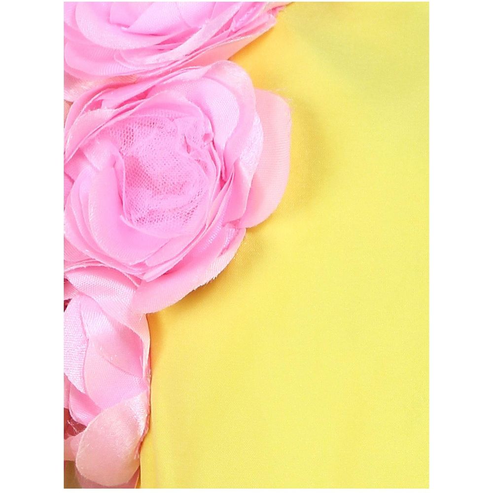 A Little Fable Rose Flare Dress - Yellow