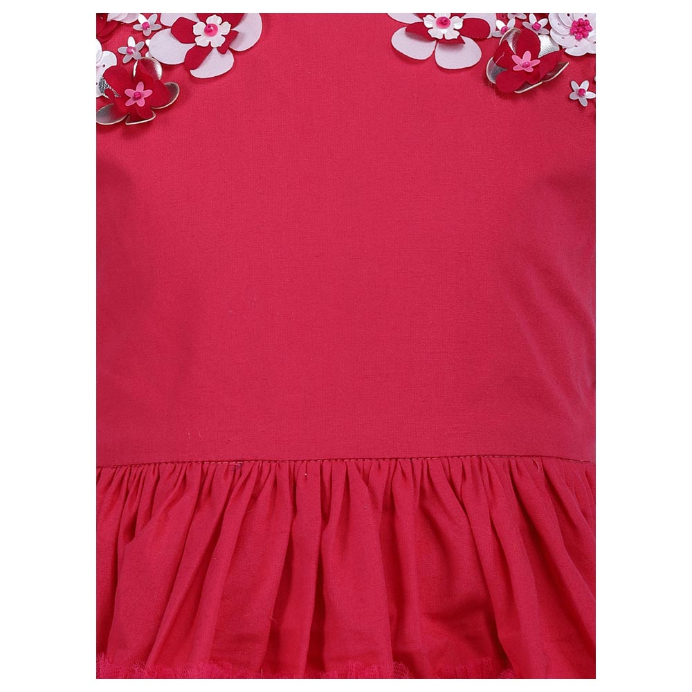 A Little Fable Shaded Fleur Sleeveless Dress - Pink
