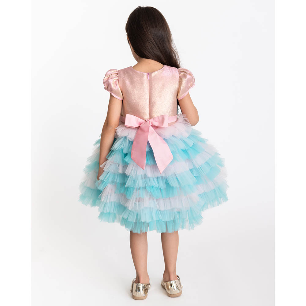 A Little Fable Girl's Aster Party Dress