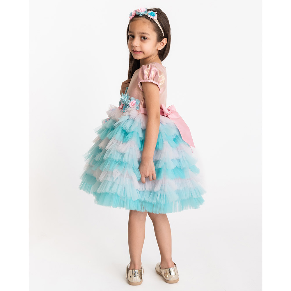 A Little Fable Girl's Aster Party Dress