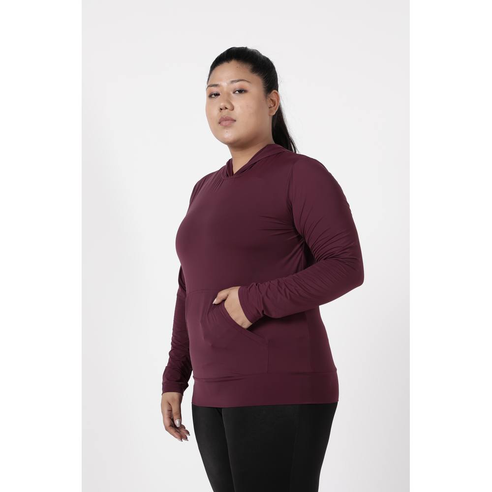 Studioactiv - Sassy Full Sleeves Hoodie - Maroon