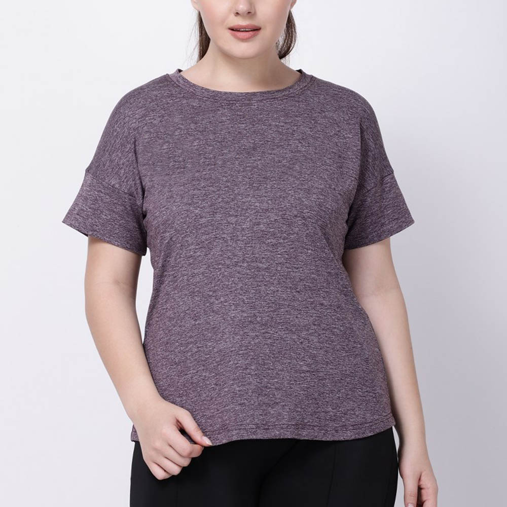 Studioactiv - Aubergine Melange Ace Tee