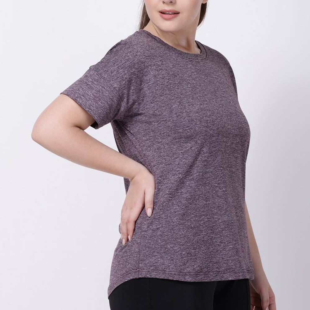 Studioactiv - Aubergine Melange Ace Tee