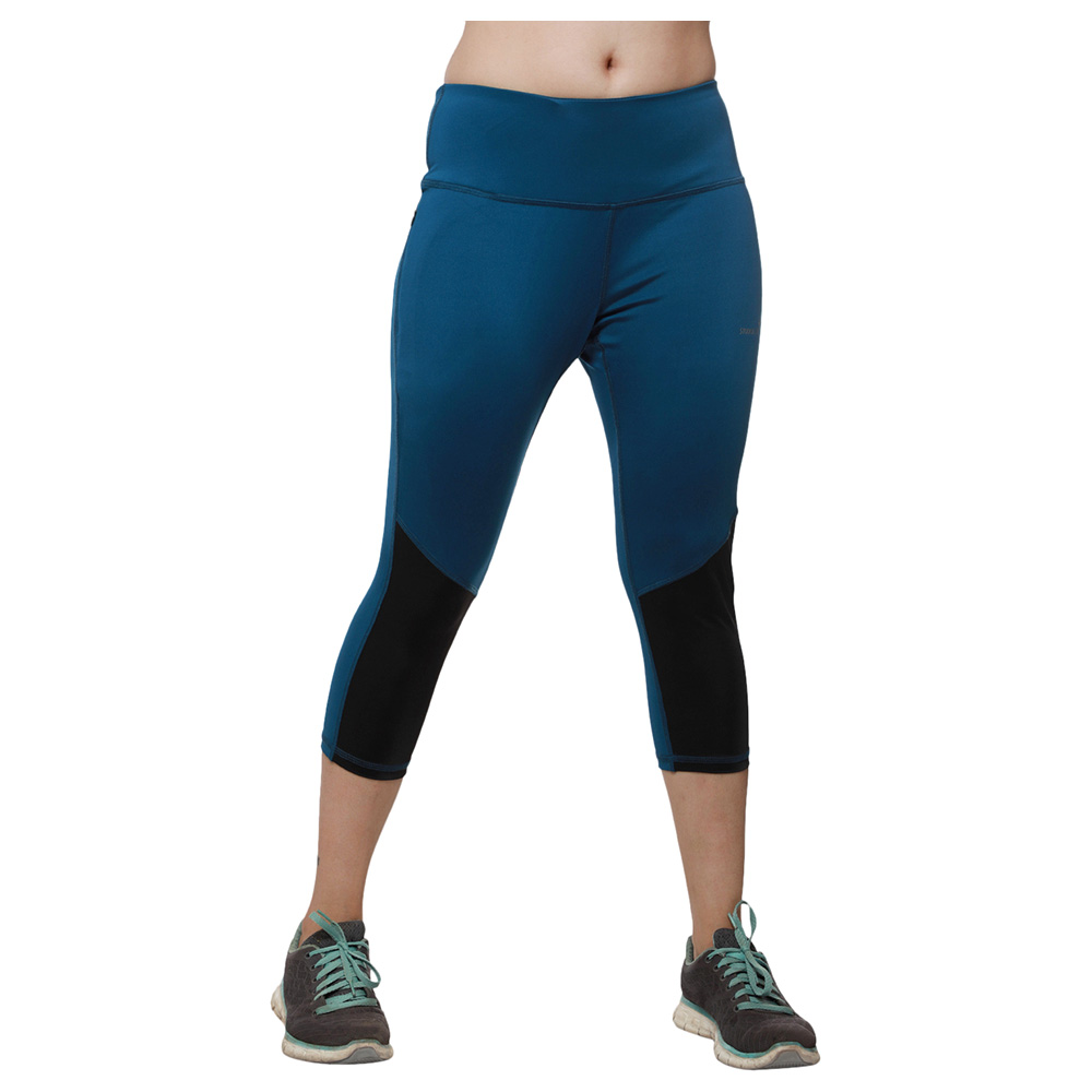 Studioactiv - Teal Black Style Diva Capri