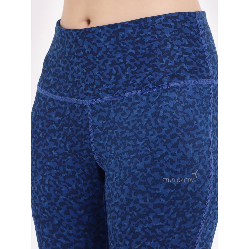 Studioactiv - Printed Power Fashion Leggings - Royal Blue