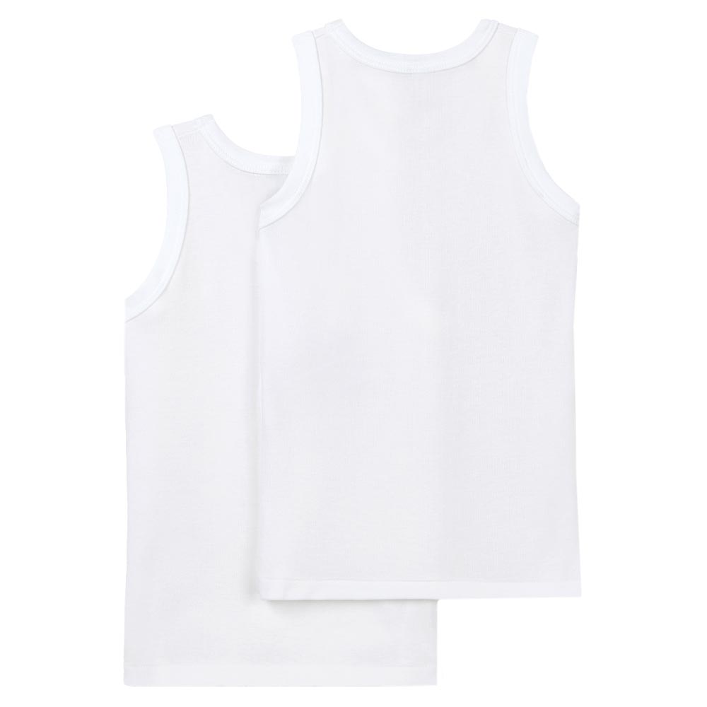 Petit Bateau - 2pc-Set - Boy's Vest - White