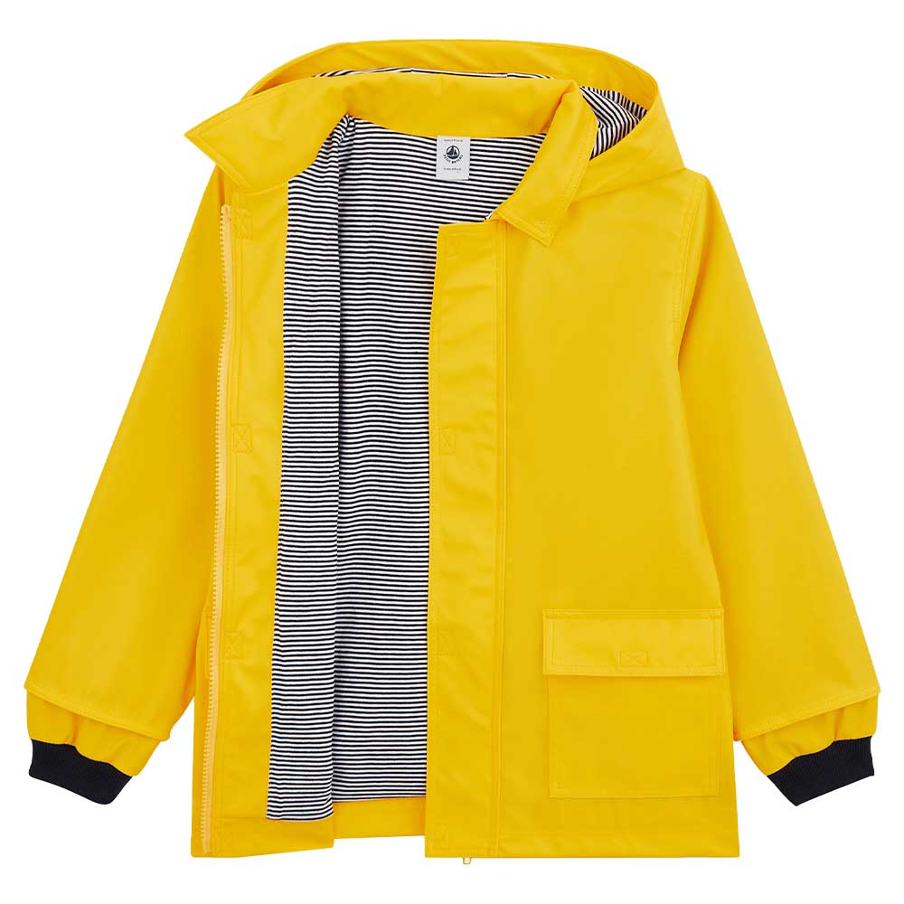 Petit Bateau Unisex Iconic Recycled Raincoat - Yellow