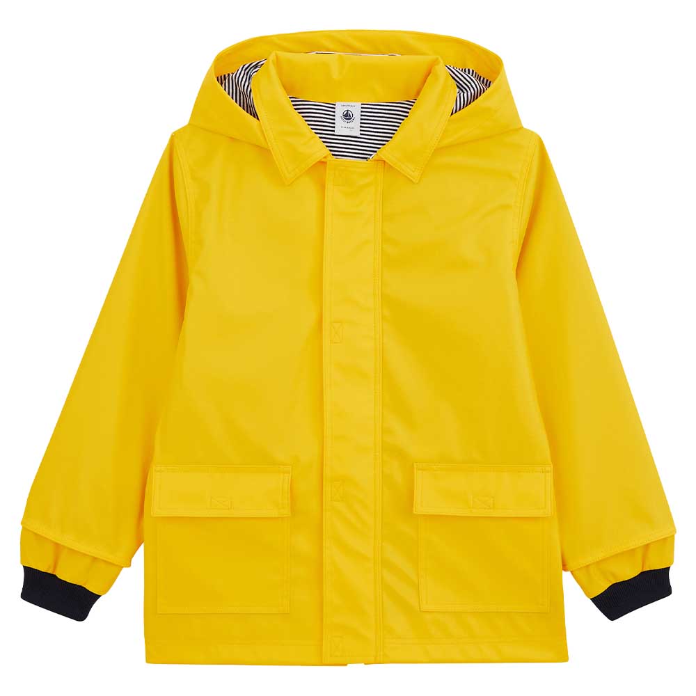Petit Bateau Unisex Iconic Recycled Raincoat - Yellow