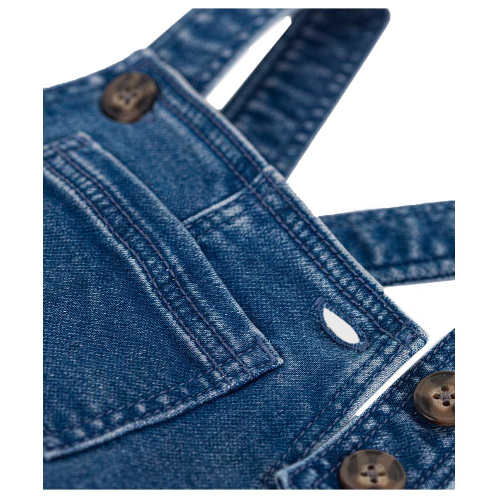 Petit Bateau Baby's Long Denim Dungarees - Blue