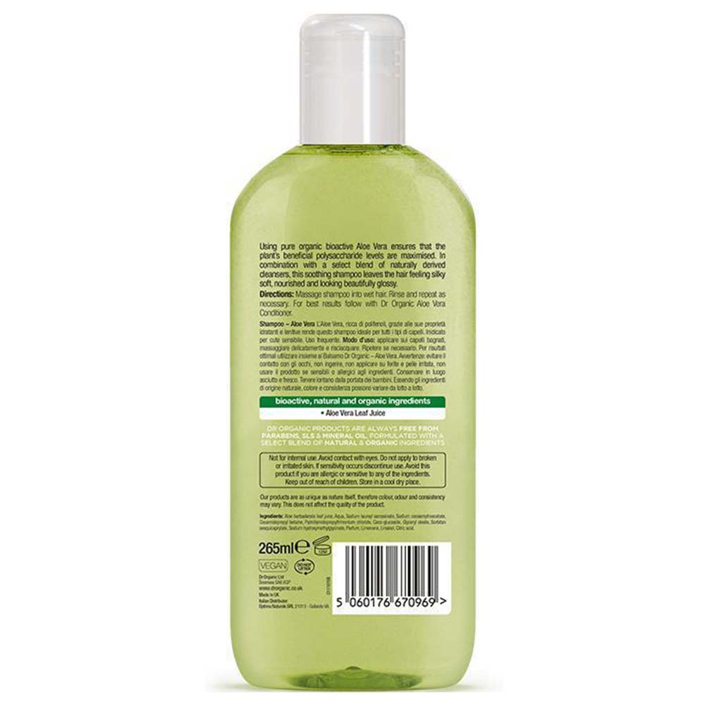 Dr Organic Aloe Vera Shampoo 265ml