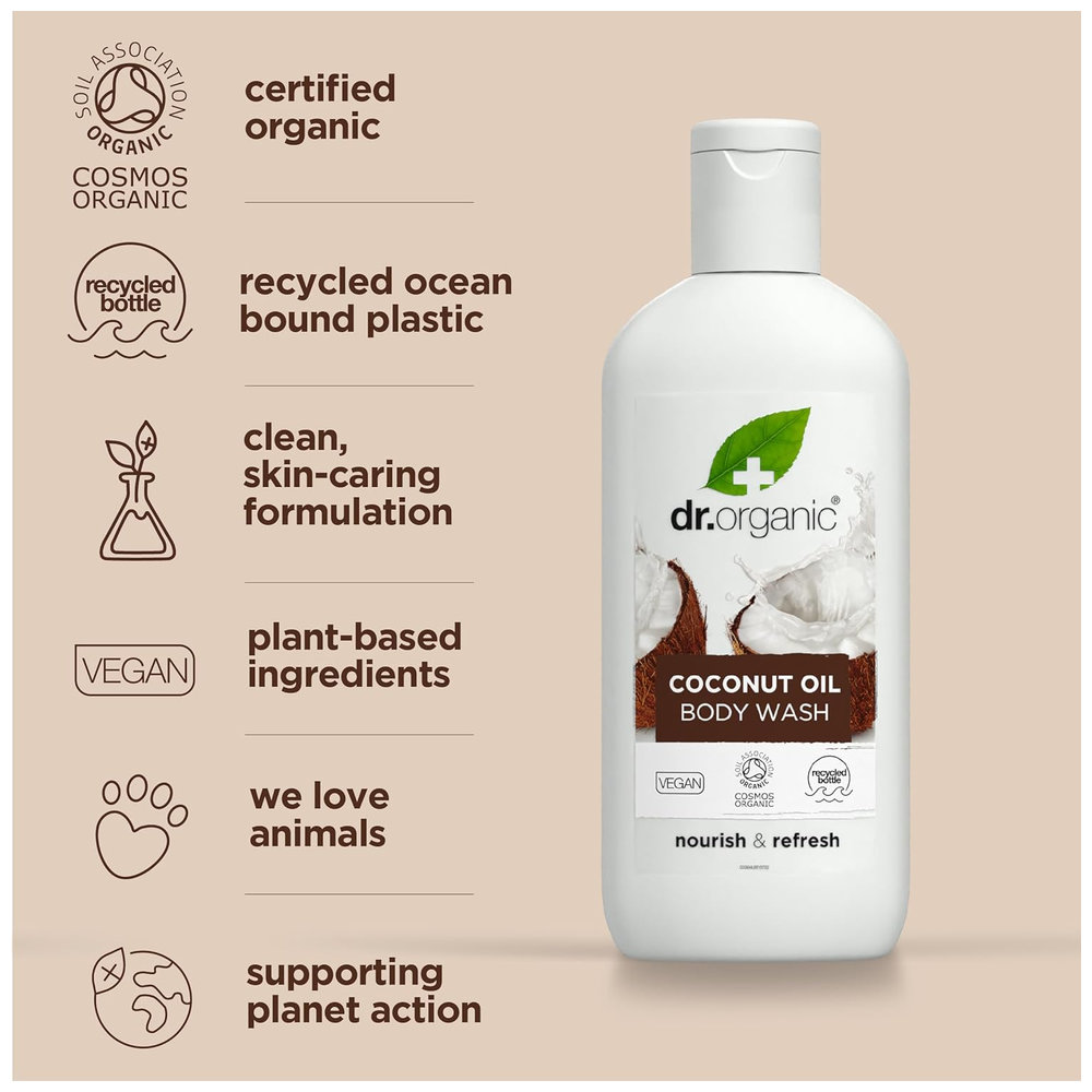 Dr Organic Virgin Coconut Oil Body Wash 250ml