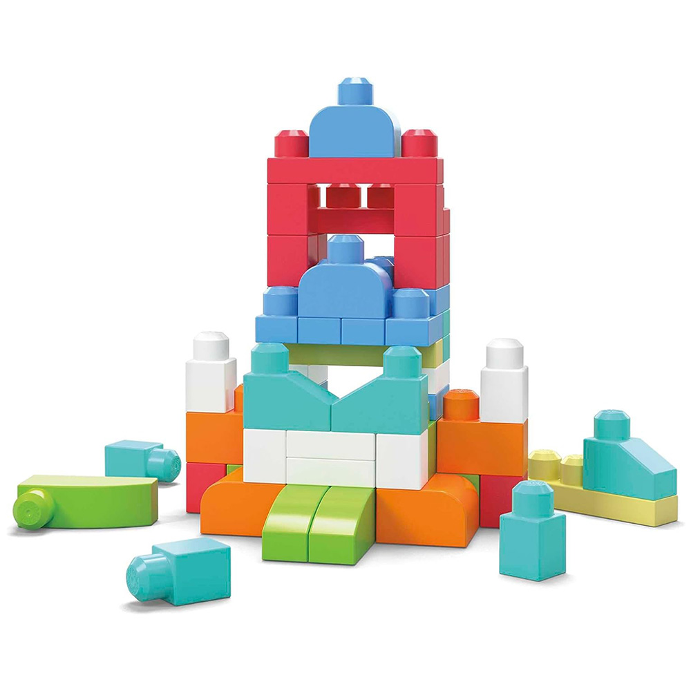 Mega Bloks - 1st Builders Building Bag - 60pcs - Pink