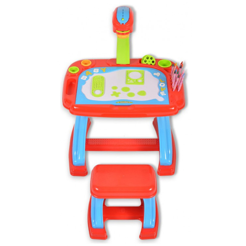 Tengjia - Projector Learning Desk - Red/Blue