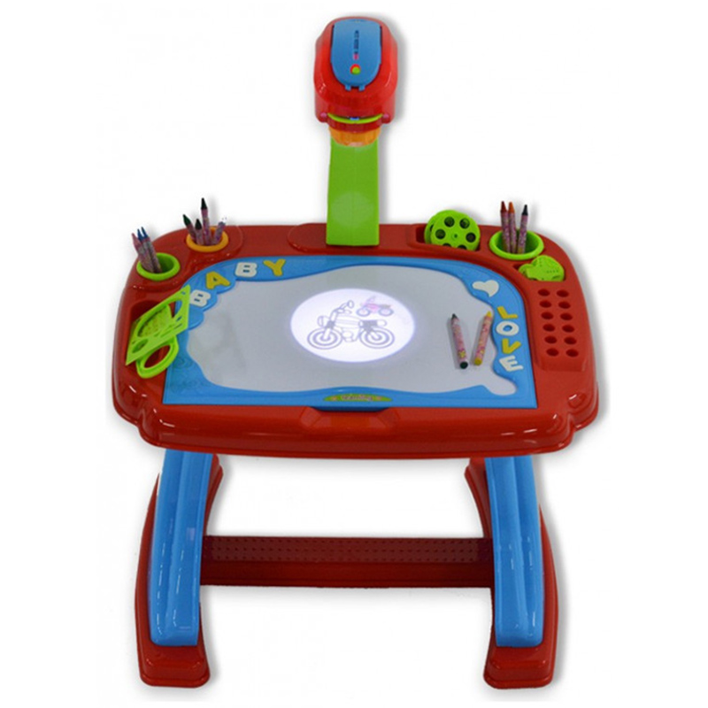 Tengjia - Projector Learning Desk - Red/Blue
