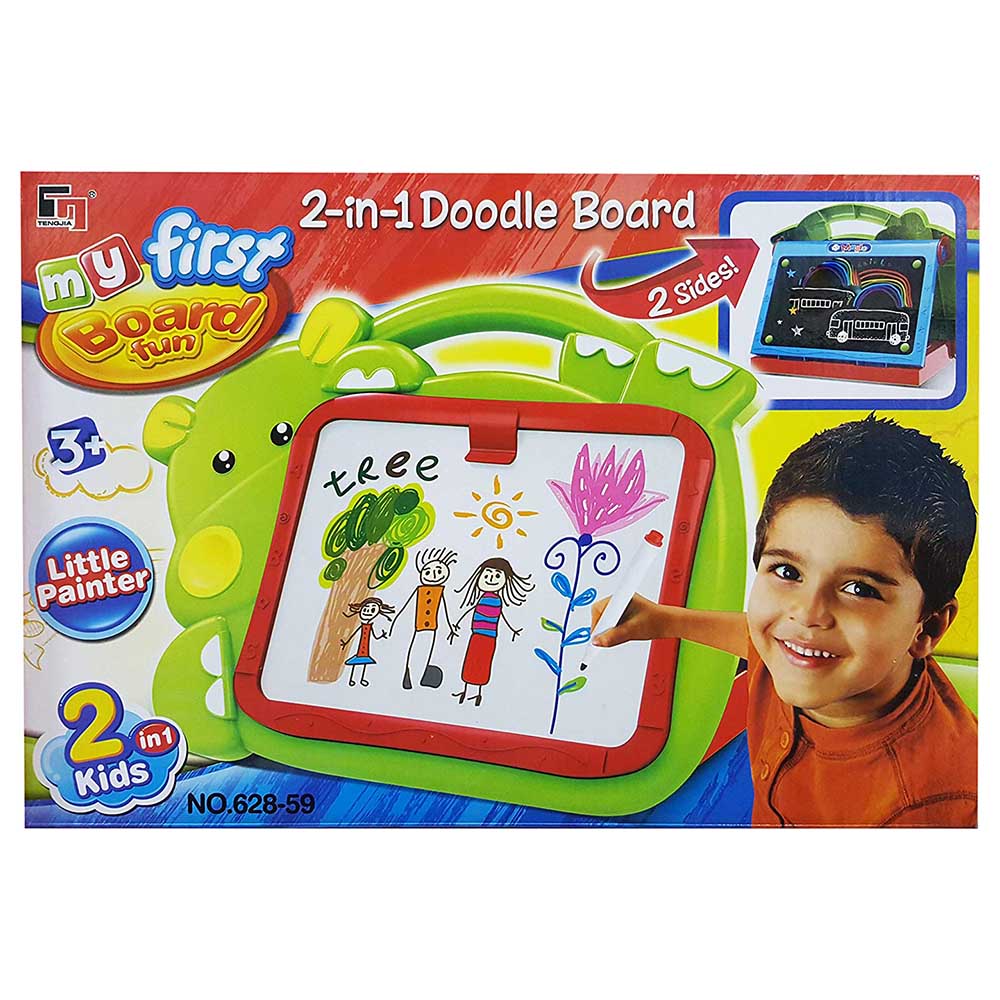 Tengjia - 2-In-1 Hippo Doodle Board - Green
