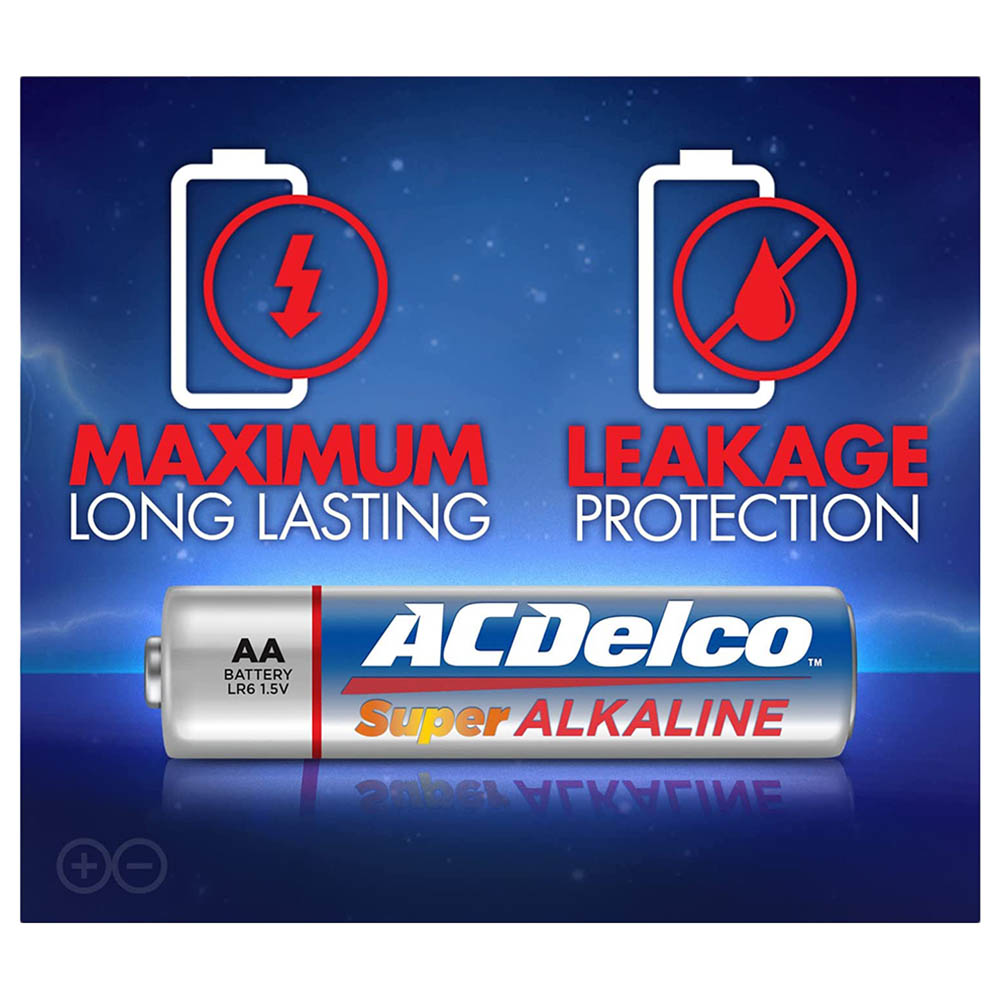 AC Delco - Alkaline Blister Card AA Battery Pack Of 12