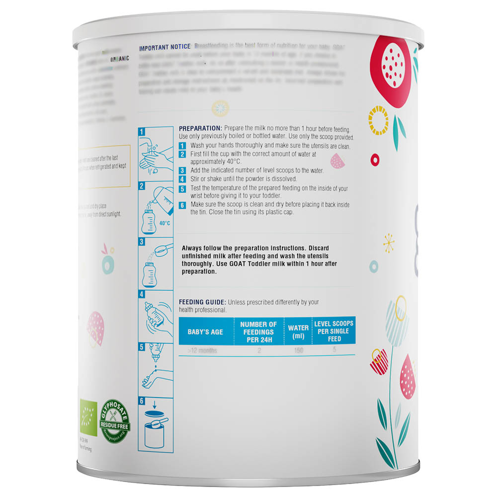 Jovie - Goat (3), Organic Goat Milk Toddlers Formula - 400gm