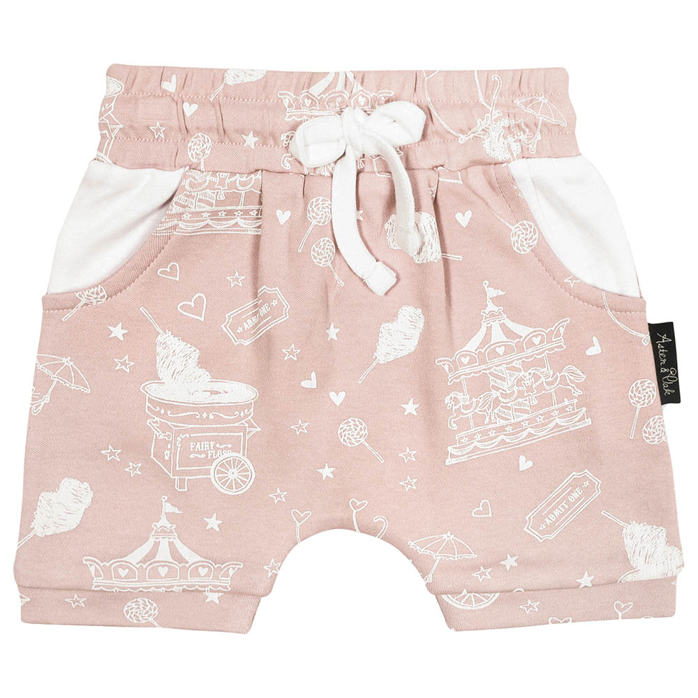 Aster & Oak Circus Harem Shorts - Lavender