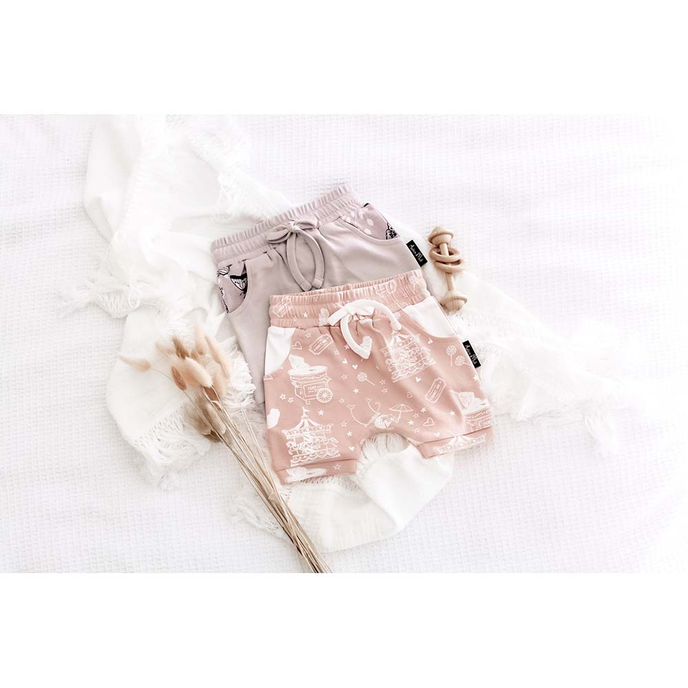 Aster & Oak Circus Harem Shorts - Lavender