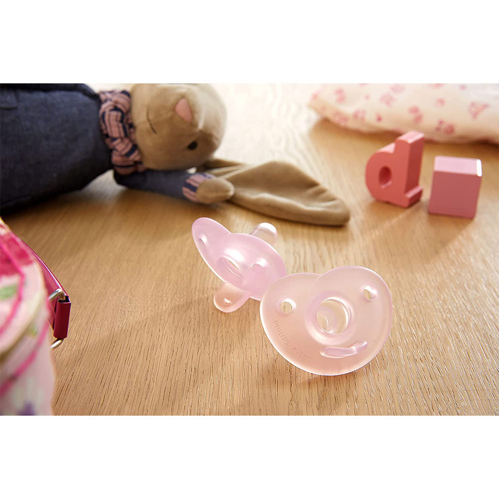 Philips Avent Heart Shape Soothie 0-6M - Pack of 2 - Color May Vary
