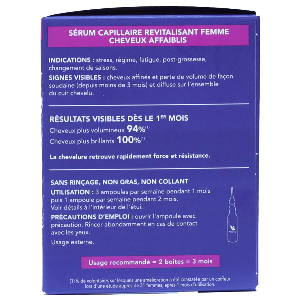 Phyto - Phytocyane Revitalizing Serum For Women 12pcs - 5ml
