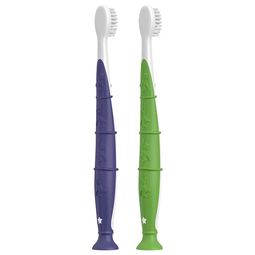 Colgate - Extra Soft Toothbrush For Kids- BPA-Free -Pack of 2