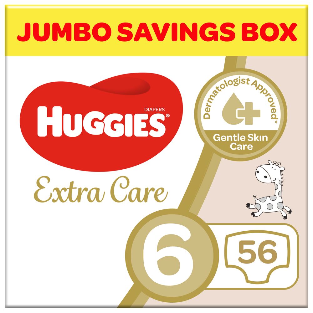 Huggies - Extra Care Diapers Size 6 15+kg - 56pcs