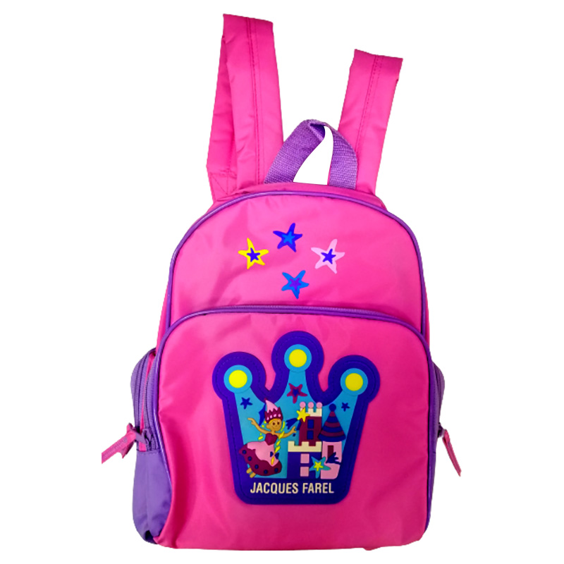 Jacques Farel - Girls Bagpack With Dolphin Design - Pink