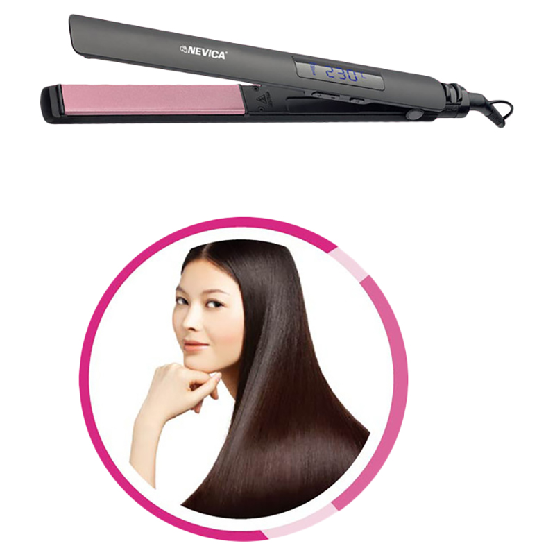 Nevica - Ceramic Hair Straightener - 50W - Black
