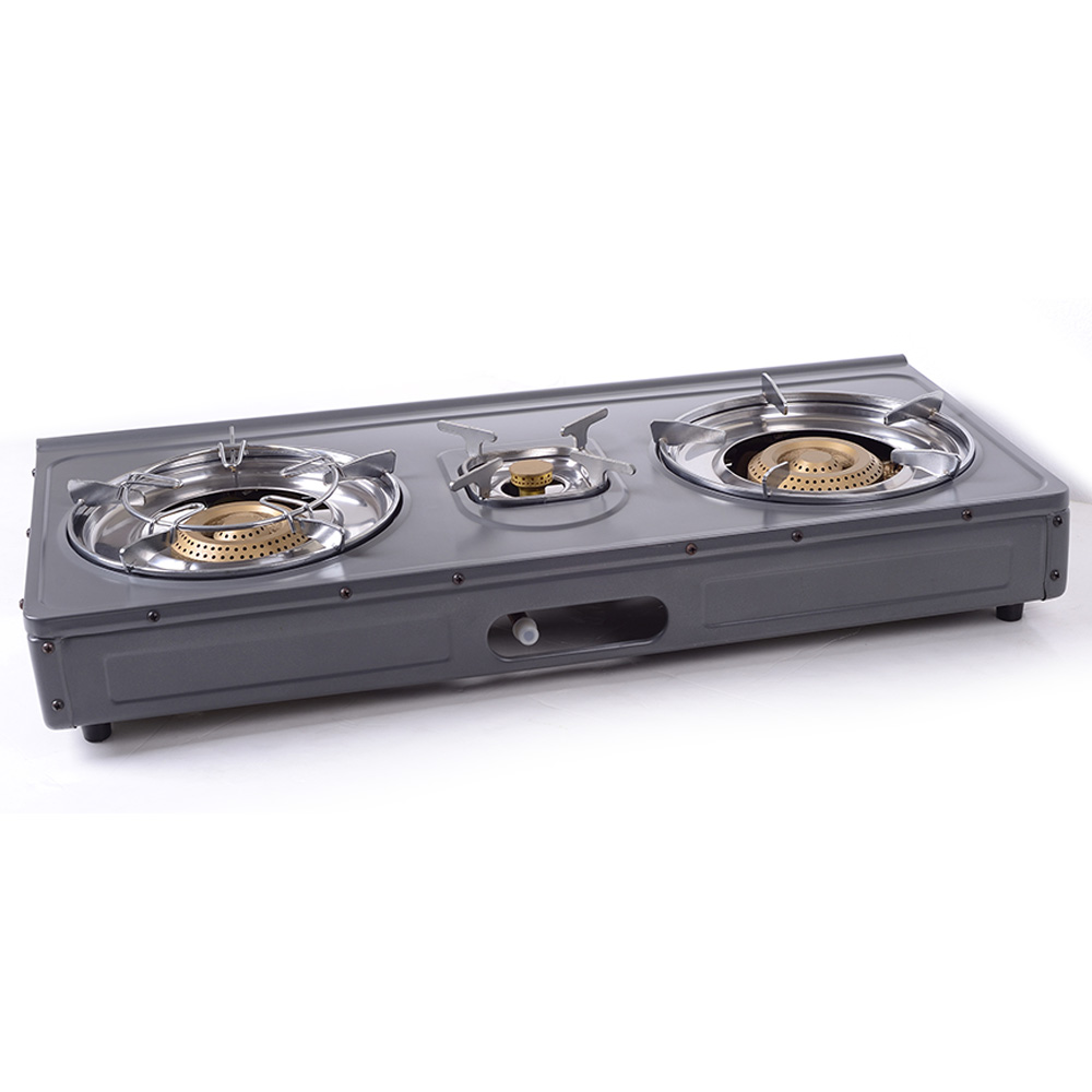 Nevica NV-843GS Double Burner Gas Stove - Grey