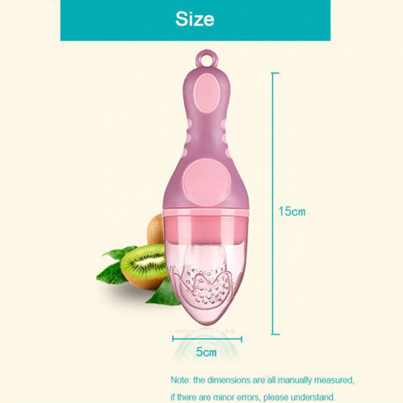Luqu - Baby Food Feeder & Pacifier Clip - Pink