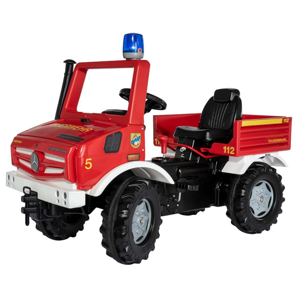 Rolly Toys - Ride-On Benz Pedal Fire Truck WithAdjustable Seat