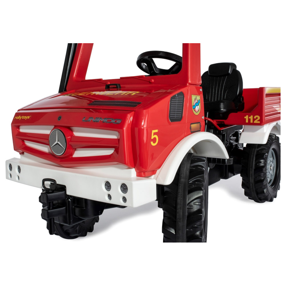 Rolly Toys - Ride-On Benz Pedal Fire Truck WithAdjustable Seat