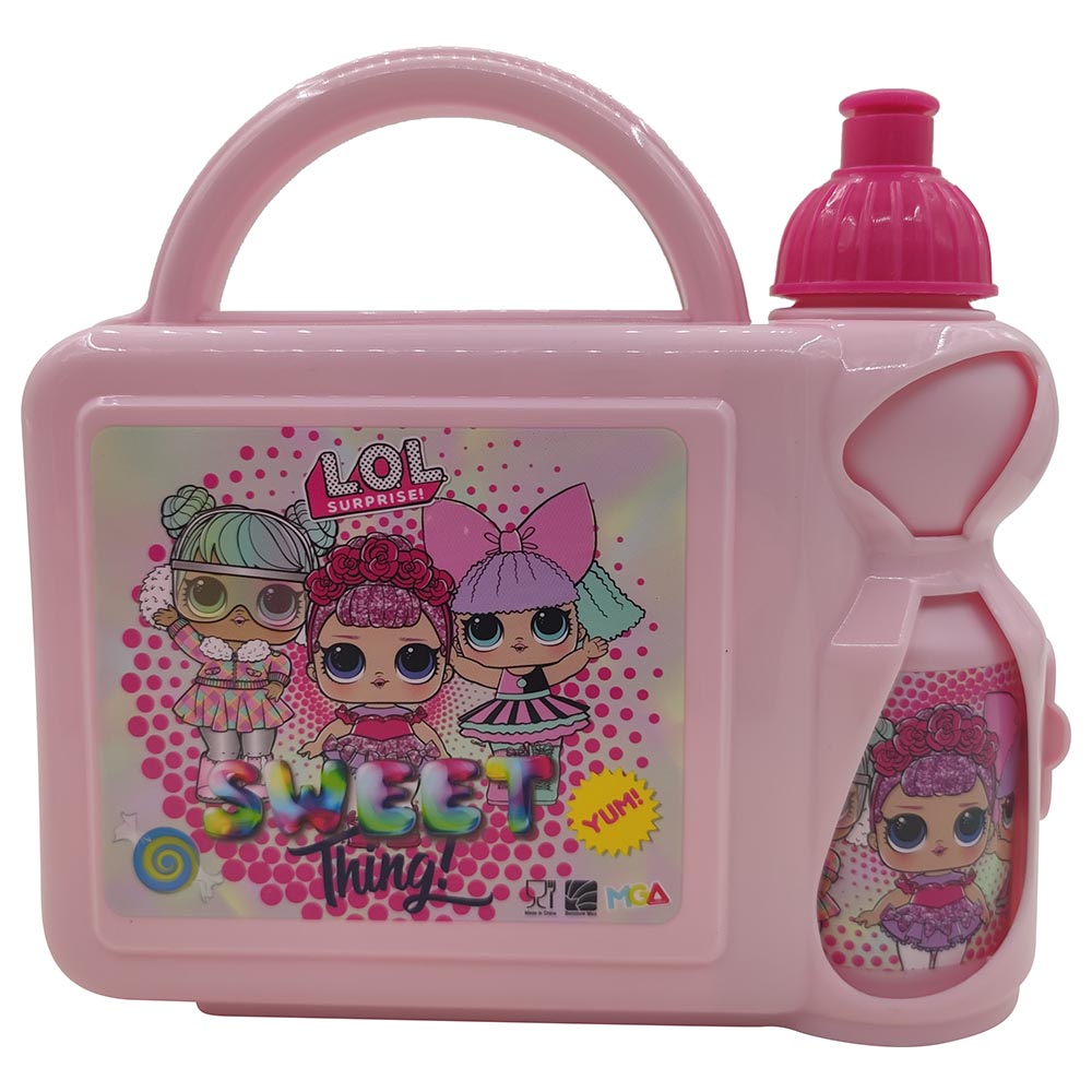 Lunch Box Et Bouteille LOL Surprise – Set Repas Étanche Pour Enfants – 420 Ml + Boîte Sandwich