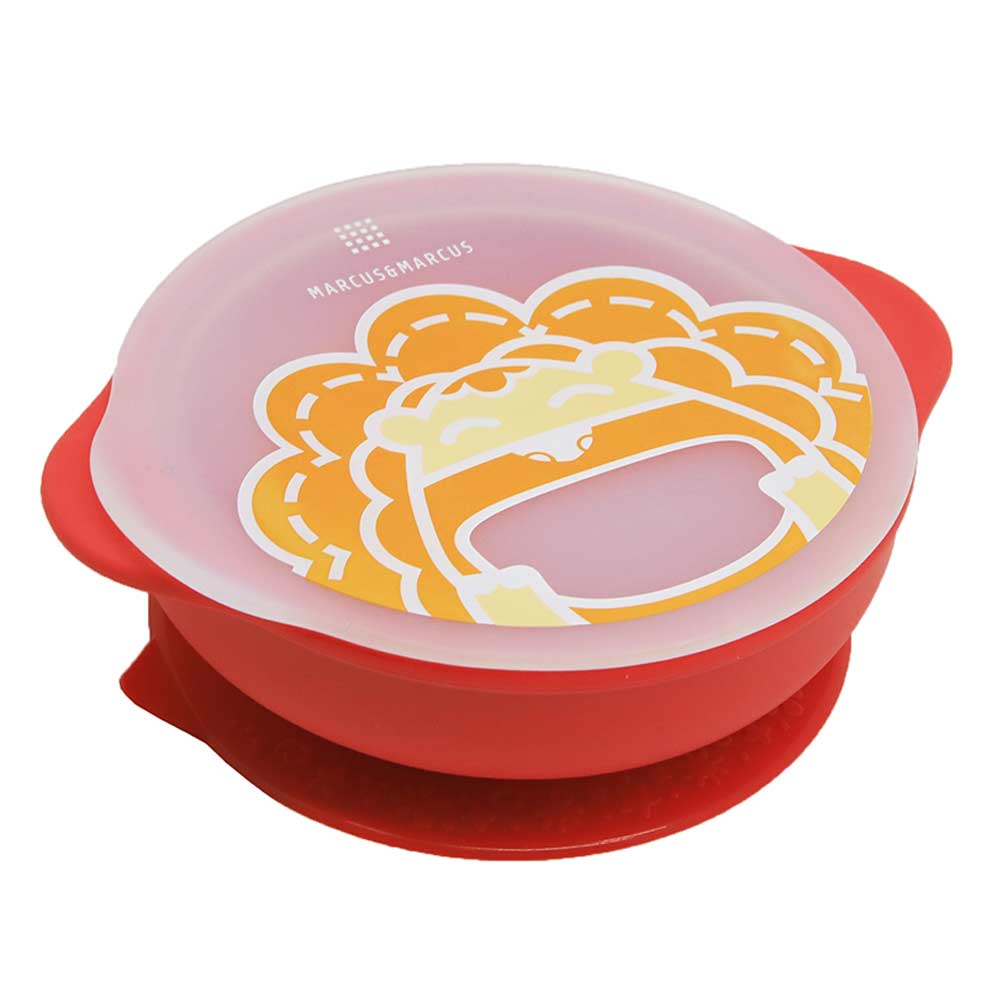 Marcus & Marcus Silicone Suction Bowl With Lid - Marcus